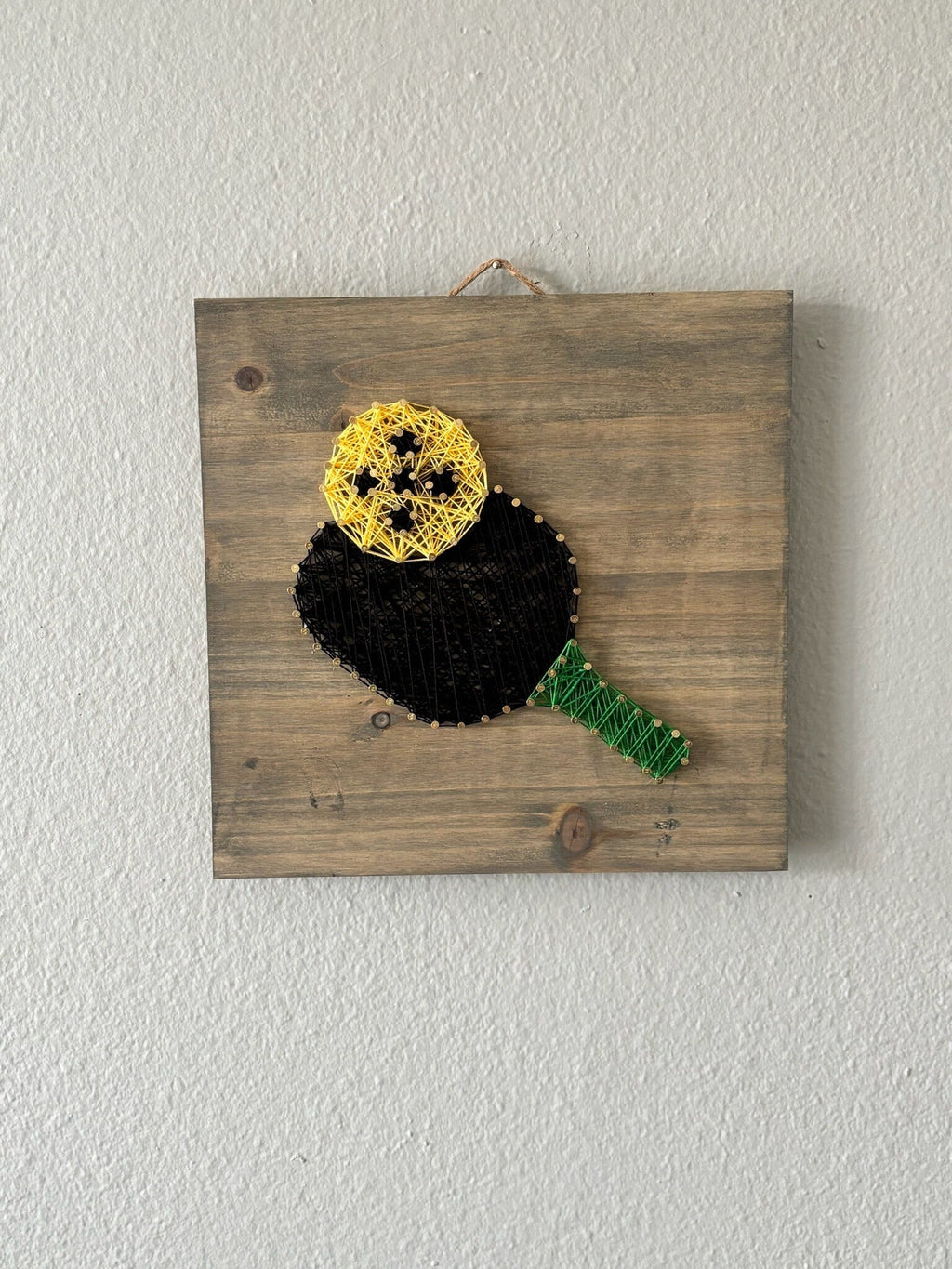 Pickleball Paddle String Art | Handmade Sports Wall Decor | Gift for Pickleball Lovers