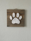 Paw Print String Art | Handmade Pet Wall Decor | Animal Lover Gift