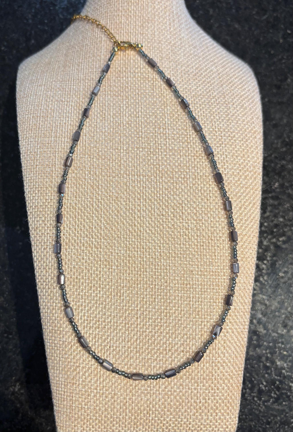 Dainty Mother of Pearl Beaded Necklace