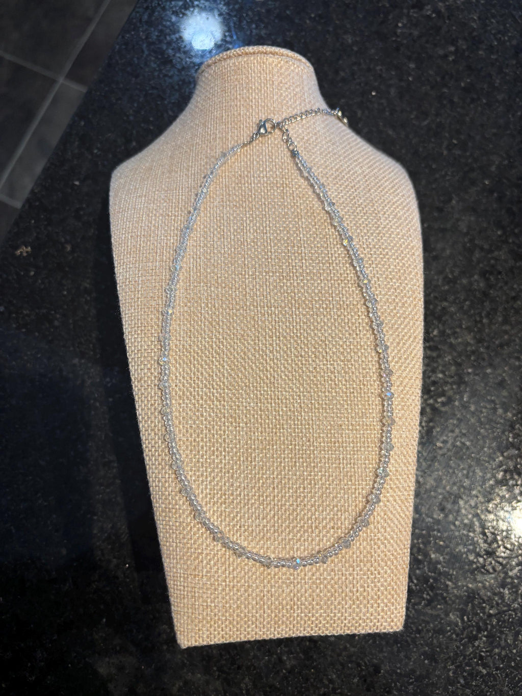 Dainty Crystal Beaded Necklace