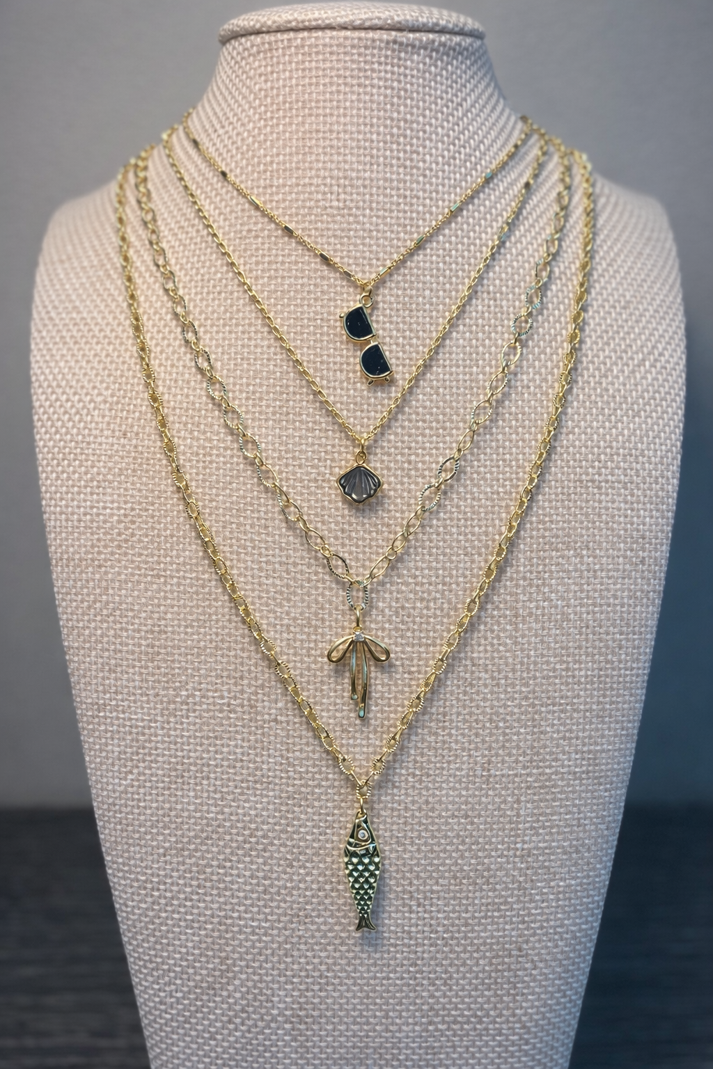 Gold-Filled Chain Necklaces - Charm