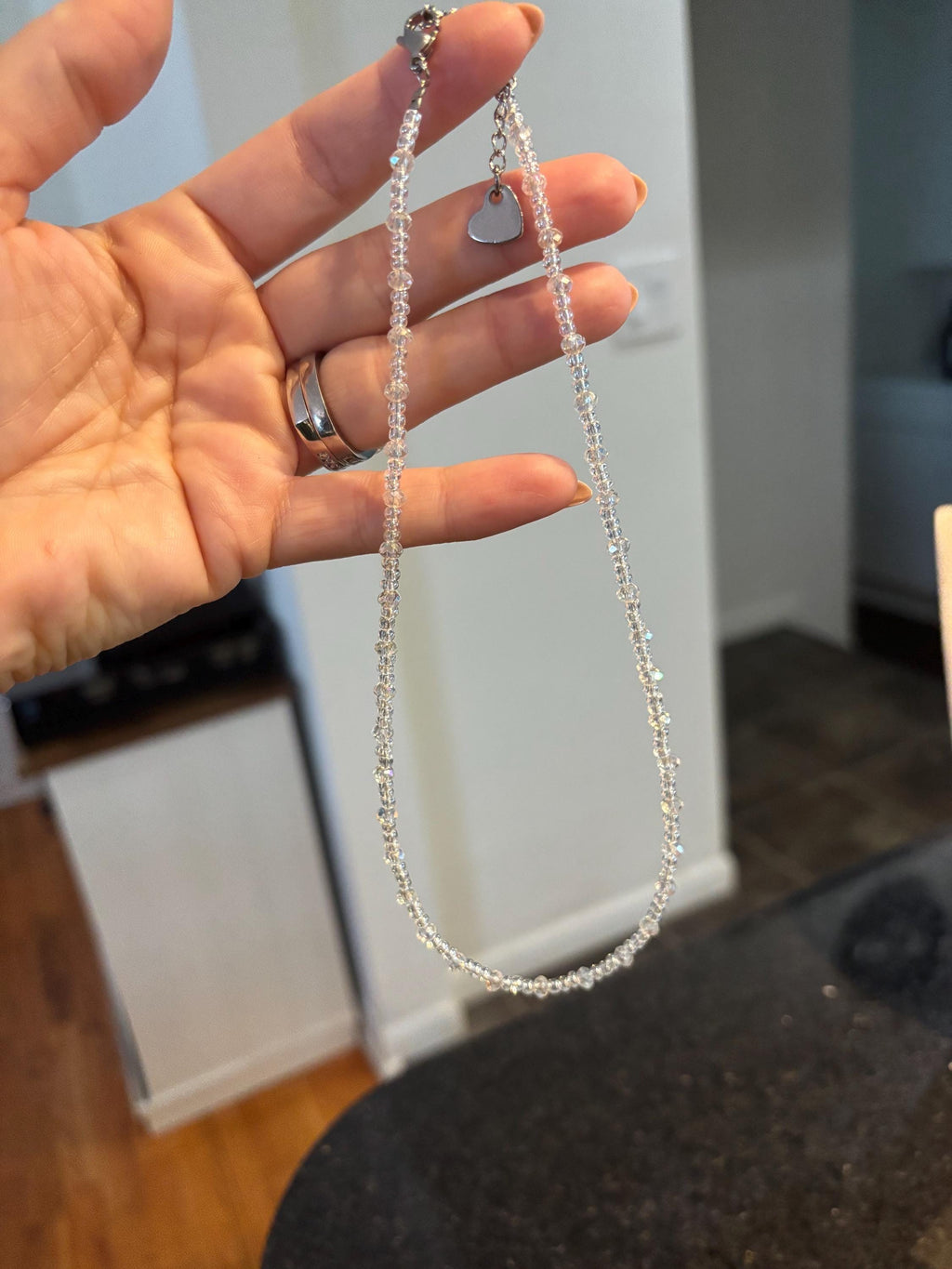 Dainty Crystal Beaded Necklace