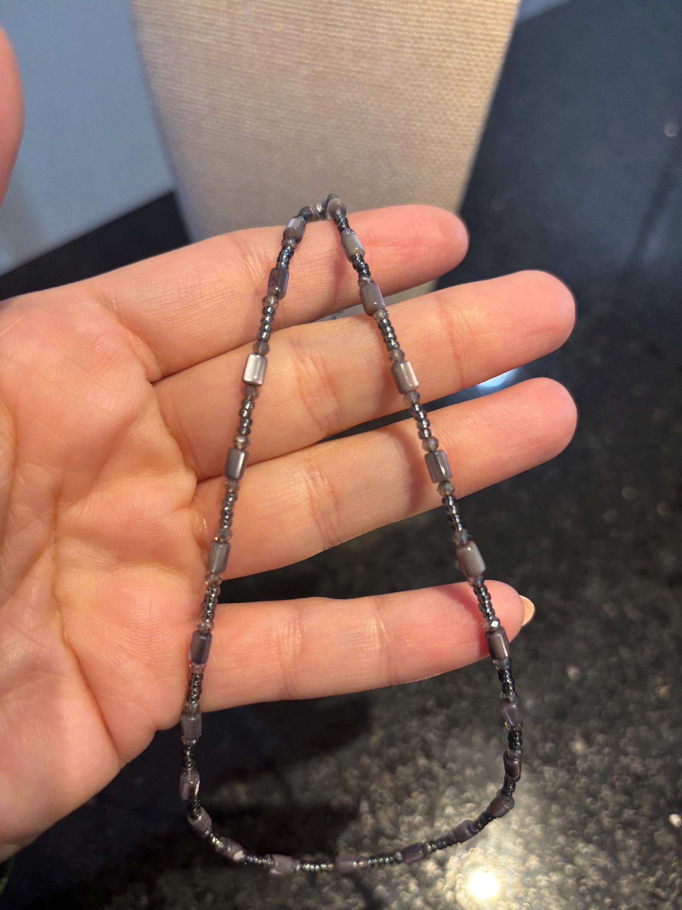 Dainty Mother of Pearl Beaded Necklace