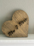 Mr. & Mrs. String Art | Handmade Heart-Shaped Wall Decor | Rustic Home Accent | Engagement